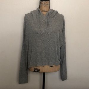 Roxy Way Back When Hooded Long Sleeve Rib Knit Top